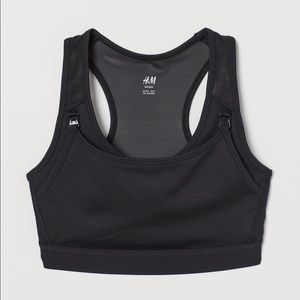 H&M Mama Black Nursing Sports Bra
